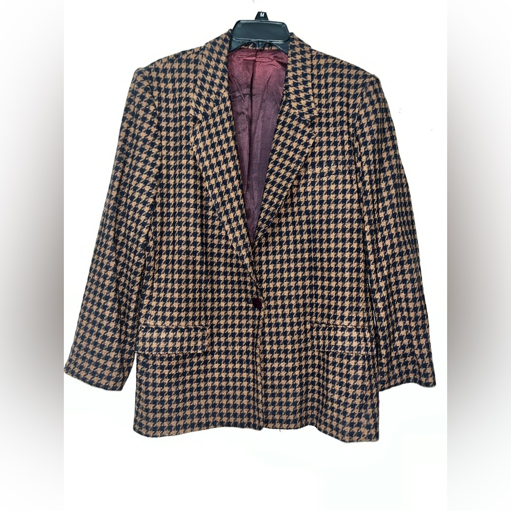 Jason Roberts  Houndstooth Vintage
Wool Blazer